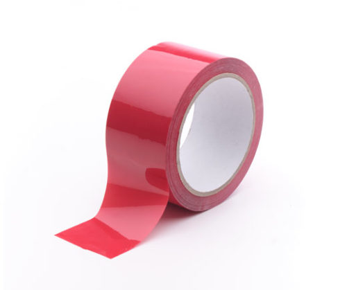 Červená lepiaca páska