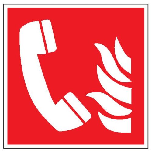 Ohlasovňa požiaru podľa ISO 7010
