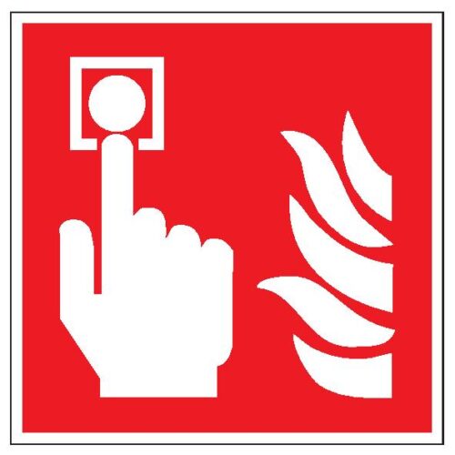 Tlačidlový hlásič požiaru ISO 7010